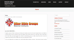 Desktop Screenshot of bikerbibleinstitute.org