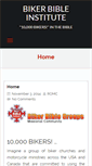 Mobile Screenshot of bikerbibleinstitute.org