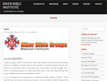 Tablet Screenshot of bikerbibleinstitute.org